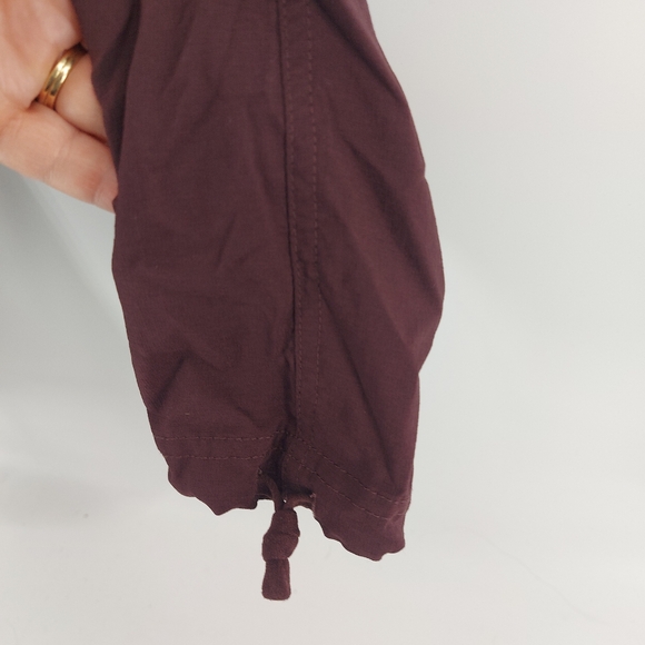 L.L Bean Women's Vista Camp Pants, Straight-Leg Burgandy Size XS - Picture 7 of 10